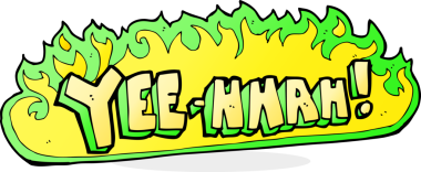 Eveet! Bir insan tarafından çizilmiş karikatür