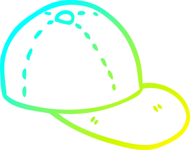 Bir insan tarafından çizilmiş bir çizgi filmin soğuk gradyan çizimi.