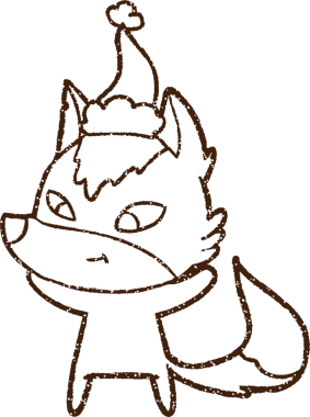 Bir insan tarafından çizilen Noel Kurdu Kömürü