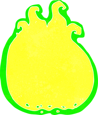 Bir insan tarafından çizilmiş cadılar bayramı çizgi filmi.