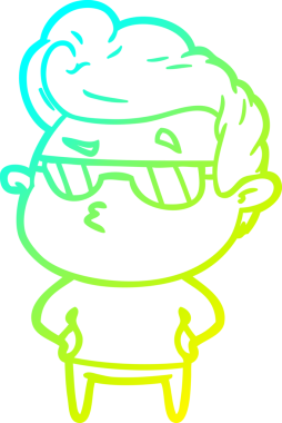 Bir insan tarafından çizilmiş karikatür karikatürü.