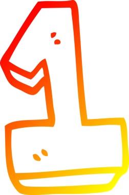 Bir insan tarafından çizilmiş bir karikatürün sıcak gradyan çizimi