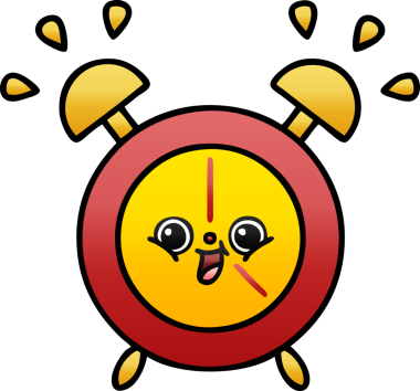 Bir insan tarafından çizilmiş alarm saatinin gölgeli çizimi