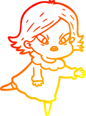 Bir çizgi film karakteri, bir insan tarafından çizilmiş...