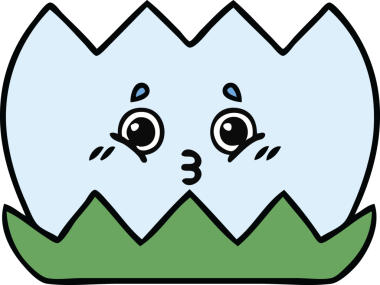 Bir insan tarafından çizilmiş tatlı bir nilüfer çiçeği karikatürü.