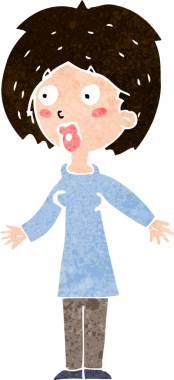 Bir insan tarafından çizilmiş bir karikatür.