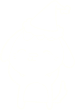 Bir insan tarafından çizilen Noel Köpeği Tebeşiri