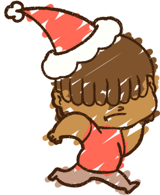 Bir insan tarafından çizilen Noel Adam Tebeşiri