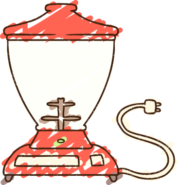 Bir insan tarafından çizilen Gıda İşlemcisi Tebeşiri