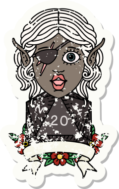 Retro Dövme Tarzı Bir insan tarafından çizilmiş doğal yirmilik zarlı düzenbaz karakter