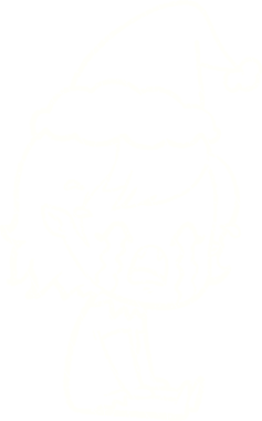 Bir insan tarafından çizilmiş Noel Vampiri Tebeşiri