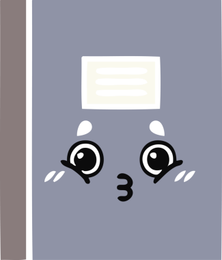 Bir insan tarafından çizilmiş düz renkli bir defter çizimi