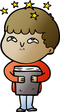 çizgi film bir insan tarafından çizilmiş hayret verici çocuk.