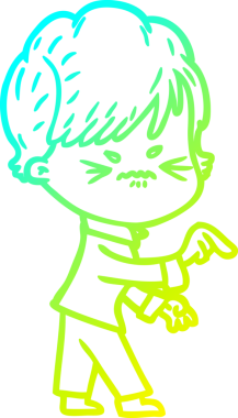 Bir insan tarafından çizilmiş karikatür çizimi.