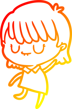 Bir insan tarafından çizilmiş bir karikatür kadın çizimi