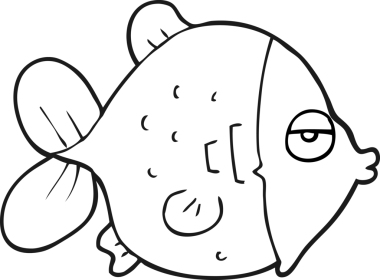 Bir insan tarafından çizilmiş siyah beyaz karikatür.