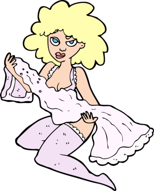 Bir insan tarafından çizilen karikatür kadın değişiyor.