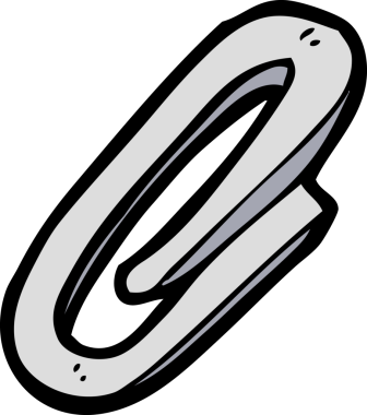 Bir insan tarafından çizilmiş bir ataç.