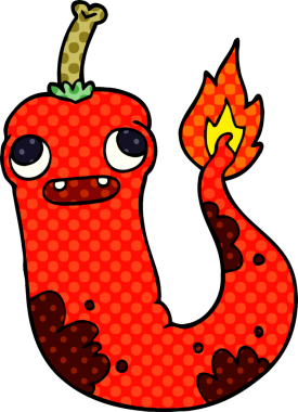 Bir insan tarafından çizilmiş sıcak soğuk karalama.