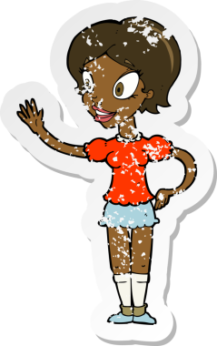 Bir insan tarafından çizilmiş sallanan bir karikatürün gerilimli yapıştırması.