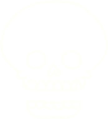 Ürkütücü Kafatası Tebeşiri Bir insan tarafından çizilmiş