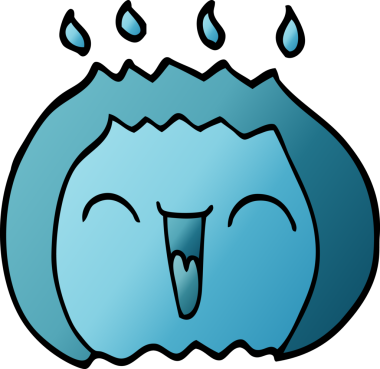 Bir insan tarafından çizilen karalama gülme gazı alevi