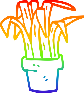 gökkuşağı gradyan çizgi çizimi bir insan tarafından çizilmiş kapalı alan bitkisi