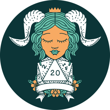 Bir insan tarafından çizilmiş doğal 20 D20 rulo ile bağlanma simgesi