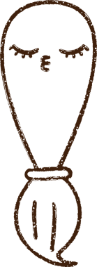 Bir insan tarafından çizilmiş Boya Fırçası Kömürü