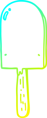 Bir insan tarafından çizilen lolipopun soğuk gradyan çizimi