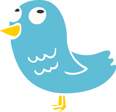 Bir insan tarafından çizilmiş karalama kuşu.