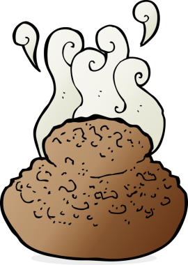 bir insan tarafından çizilmiş çizgi film ekmeği