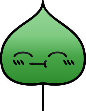 Bir insan tarafından çizilmiş dışavurumsal yaprağın gölgelenmiş çizimi