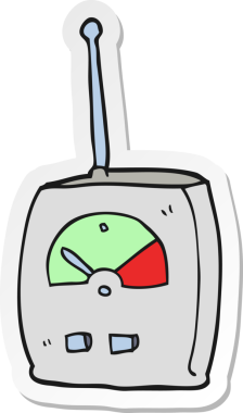 Bir insan tarafından çizilmiş bir karikatür bilim aletinin çıkartması.