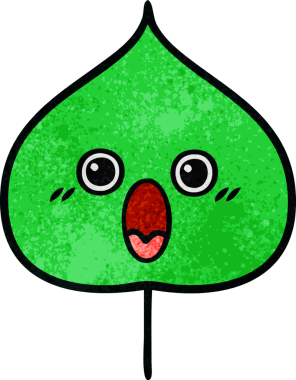 Bir insan tarafından çizilmiş dışavurumsal yaprağın grunge deseni.