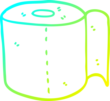 Bir insan tarafından çizilmiş bir tuvalet kağıdı çizimi.