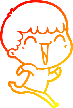 Bir insan tarafından çizilmiş mutlu bir adamın çizgi çizimi.