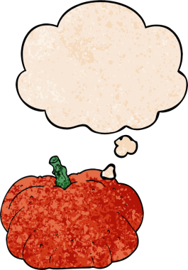 bir insan tarafından çizilmiş grunge desenli balkabağı.