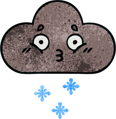 Bir insan tarafından çizilmiş fırtına kar bulutunun retro grunge dokusu