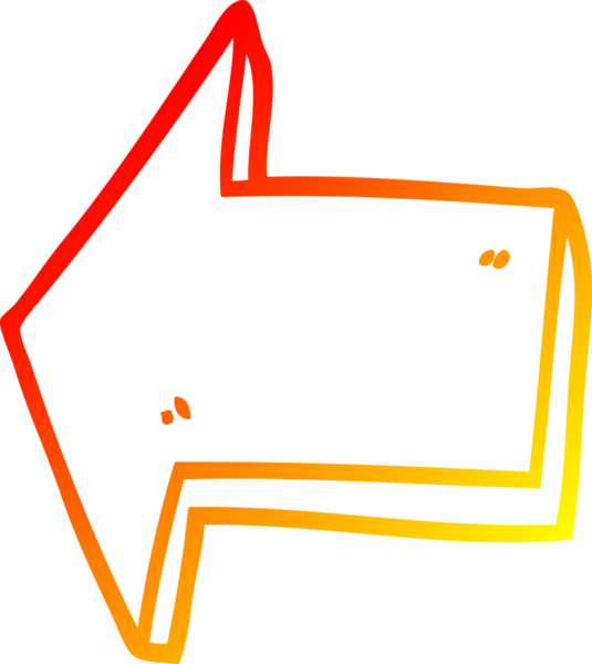 Bir insan tarafından çizilmiş bir çizgi filmin sıcak gradyan çizimi