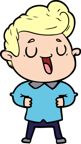 Bir insan tarafından çizilmiş mutlu çizgi film adamı.