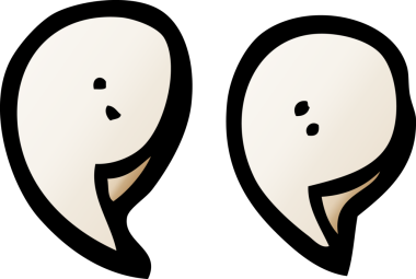 bir insan tarafından çizilmiş karalama tırnak işaretleri