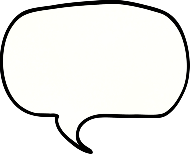 bir insan tarafından çizilmiş karalama konuşma balonu