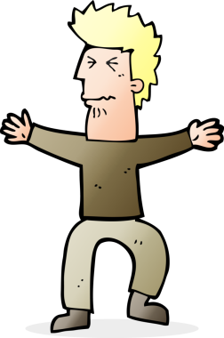 Çizgi film bir insan tarafından çizilen adamı strese sokuyor.