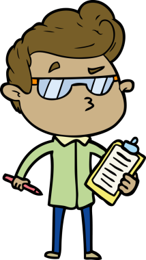 Bir insan tarafından çizilmiş havalı bir çizgi film.