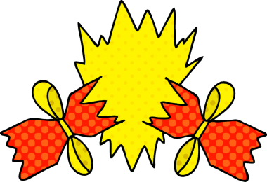 Çizgi roman tarzı tuhaf çizgi film bir insan tarafından çizilmiş kraker.