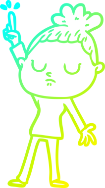 Bir insan tarafından çizilmiş soğuk bir çizgi film çizimi.