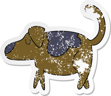 Bir insan tarafından çizilmiş garip bir el çiziminin sıkıntılı çıkartması.