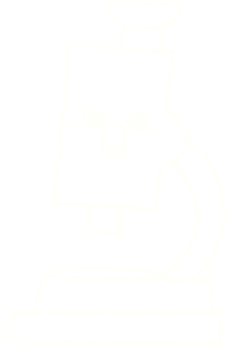 Bir insan tarafından çizilmiş mikroskop Tebeşiri