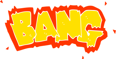 Bir insan tarafından çizilen patlamanın düz renk çizimi